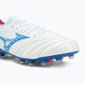 Ghete de fotbal pentru bărbați Mizuno Morelia Neo IV β Japan Fg white/tanager turquoise/pink tetra 7