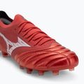 Încălțăminte de fotbal pentru bărbați Mizuno Morelia Neo IV Β Elite MD morelia 40th red/white/black 7