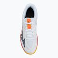 Încălțăminte de volei Mizuno Thunder Blade Z white/fiery coral 2/citrus 4