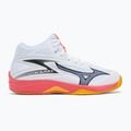Încălțăminte de volei Mizuno Thunder Blade Z Mid white/fiery coral 2/citrus 2