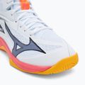 Încălțăminte de volei Mizuno Thunder Blade Z Mid white/fiery coral 2/citrus 7