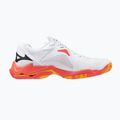 Încălțăminte de volei Mizuno Wave Lightning Z8 white/fiery coral 2/citrus 2