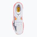 Încălțăminte de volei Mizuno Wave Lightning Z8 white/fiery coral 2/citrus 5