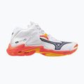 Încălțăminte de voleiMizuno Wave Lightning Z8 Mid white/fiery coral 2/citrus