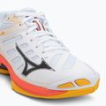 Încălțăminte de volei Mizuno Wave Voltage 2 white/fiery coral 2/citrus 7