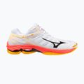 Încălțăminte de volei Mizuno Wave Voltage 2 white/fiery coral 2/citrus