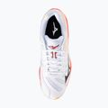 Încălțăminte de volei Mizuno Wave Voltage 2 white/fiery coral 2/citrus 5