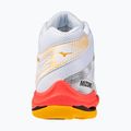 Încălțăminte de volei Mizuno Wave Voltage 2 Mid white/fiery coral 2/citrus 3