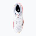 Încălțăminte de volei Mizuno Wave Voltage 2 Mid white/fiery coral 2/citrus 5