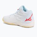 Încălțăminte de volei pentru femei Mizuno Thunder Blade Z Mid white/calypso coral/pale banan 3