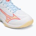 Încălțăminte de volei pentru femei Mizuno Thunder Blade Z Mid white/calypso coral/pale banan 7