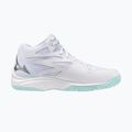 Încălțăminte de volei pentru femei Mizuno Thunder Blade Z Mid white/blue tint 9