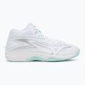 Încălțăminte de volei pentru femei Mizuno Thunder Blade Z Mid white/blue tint 2
