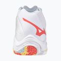 Încălțăminte de volei pentru femei Mizuno Wave Lightning Z8 Mid white/calypso coral/pale banan 3