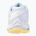 Încălțăminte de volei pentru femei Mizuno Wave Voltage 2 white/calypso coral/pale banan 3