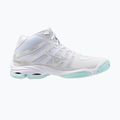 Încălțăminte de volei pentru femei Mizuno Wave Voltage 2 Mid white/blue tint 2