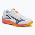 Încălțăminte de volei pentru copii Mizuno Lightning Star Z7 alb/coral aprins 2/citrus