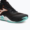 Încălțăminte de volei Mizuno Wave Momentum Elite Mid black/tangelo/ice green 7