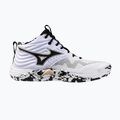 Încălțăminte de volei Mizuno Wave Momentum Elite Mid white/black/gold 8