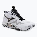 Încălțăminte de volei Mizuno Wave Momentum Elite Mid white/black/gold