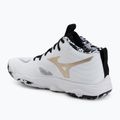 Încălțăminte de volei Mizuno Wave Momentum Elite Mid white/black/gold 3