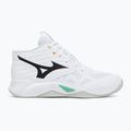 Încălțăminte de volei Mizuno Wave Momentum Pro Mid white/black/frozen emerald 2