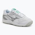 Încălțăminte de volei pentru copii Mizuno Cyclone Speed 5 white/black/frozen emerald