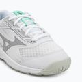 Încălțăminte de volei pentru copii Mizuno Cyclone Speed 5 white/black/frozen emerald 7