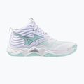 Încălțăminte de volei pentru femei  Mizuno Wave Momentum Elite Mid white/blue tint