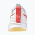 Încălțăminte de volei pentru femei Mizuno Wave Momentum Pro white/calypso coral/pale banan 3