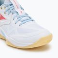Încălțăminte de volei pentru femei Mizuno Wave Momentum Pro white/calypso coral/pale banan 7