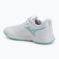 Încălțăminte de volei pentru femei Mizuno Wave Momentum Pro white/blue tint 3
