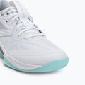 Încălțăminte de volei pentru femei Mizuno Wave Momentum Pro white/blue tint 7