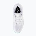 Încălțăminte de volei pentru femei Mizuno Wave Momentum Pro white/blue tint 5