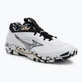 Încălțăminte de handbal Mizuno Wave Stealth 6 white/black/gold