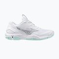 Încălțăminte de handbal pentru femei Mizuno Wave Stealth 6 white/blue tint 8