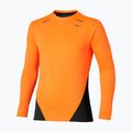 Longsleeve de alergare pentru bărbați Mizuno Tech Thermal Charge tangelo 3