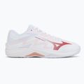 Încălțăminte de volei pentru femei Mizuno Lightning Select white/rose elegance/lava falls 2