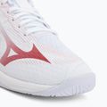 Încălțăminte de volei pentru femei Mizuno Lightning Select white/rose elegance/lava falls 7