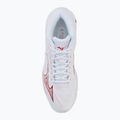 Încălțăminte de volei pentru femei Mizuno Wave Lightning Elite Mid white/rose elegance/lava falls 5