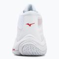 Încălțăminte de volei pentru femei Mizuno Wave Lightning Elite Mid white/rose elegance/lava falls 6