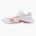 Încălțăminte de volei pentru femei Mizuno Wave Lightning Elite white/rose elegance/lava falls 8