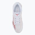 Încălțăminte de volei pentru femei Mizuno Wave Lightning Elite white/rose elegance/lava falls 5