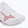 Încălțăminte de volei pentru femei Mizuno Wave Lightning Elite white/rose elegance/lava falls 7