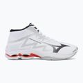 Încălțăminte de volei Mizuno Wave Lightning Pro Mid white/black/fiery red 2