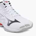 Încălțăminte de volei Mizuno Wave Lightning Pro Mid white/black/fiery red 7