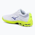 Încălțăminte de volei Mizuno Wave Lightning Pro white/lighting yellow/dazzling blue 3