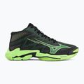 Încălțăminte de volei Mizuno Wave Lightning Elite Mid black/glowing apple/mandarin orange 2