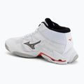 Încălțăminte de volei Mizuno Wave Lightning Elite Mid white/black/fiery red 3