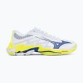 Încălțăminte de volei Mizuno Wave Lightning Elite white/lighting yellow/dazzling blue 2